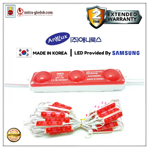 LED Module ANX Samsung SMD 2835 | 3 Mata - R/G/B/Y